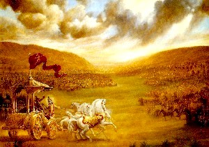 Kurukshetra - Quadriga de Krishna e Arjuna